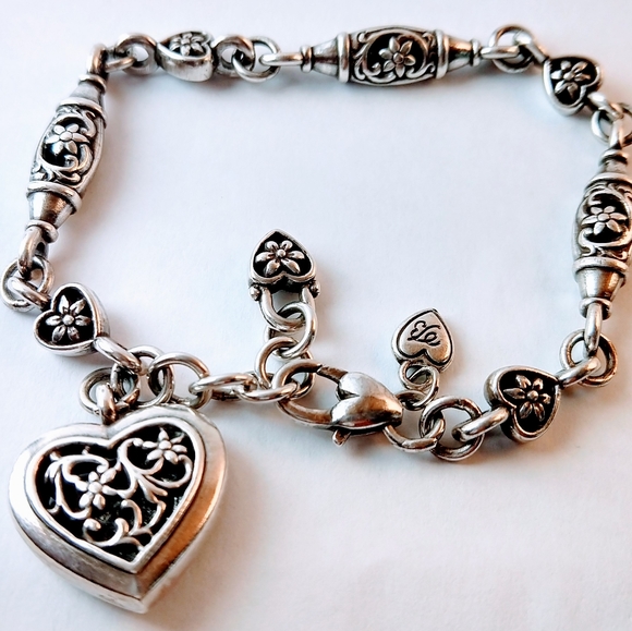 Retired Brighton | Silver Scroll Style | Heart - Picture 2 of 4